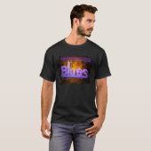 Blues-Musik Men´s T - Shirt-Schwarzes T-Shirt (Vorne ganz)