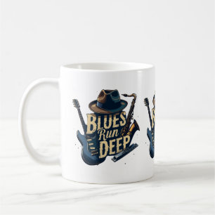 Blues-Musik Retro-Ästhetik Vintage-Jazz Kaffeetasse