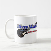 Blues-Musik-Tasse Kaffeetasse (Links)