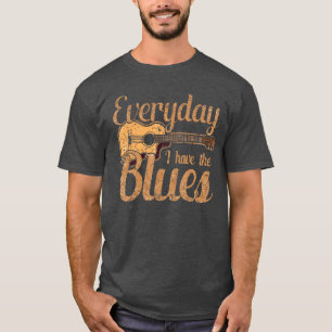 Blues-Musikband-Liebhaber Vintage-Gitarrenlehrer L T-Shirt