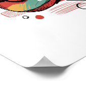 Blues Musiker abstrakt Poster (Ecke)