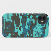 Blues Muster für digitale Camouflage Case-Mate iPhone Hülle (Rückseite (Horizontal))
