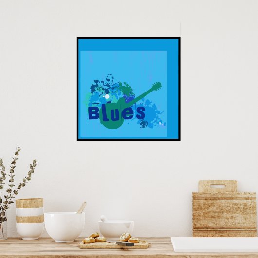 Blues on Blues Poster (Küche)