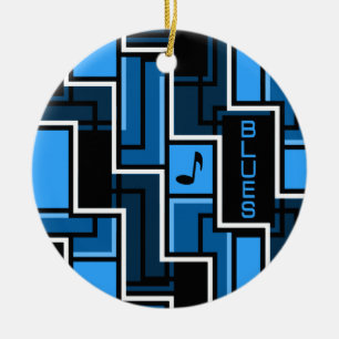 Blues-Ornament - anpassen Keramikornament
