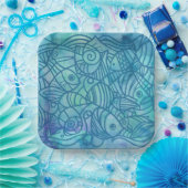 Blues Pappteller (Party)