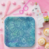 Blues Pappteller (Party)