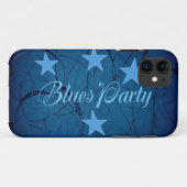 Blues Party Case-Mate iPhone Hülle (Rückseite (Horizontal))