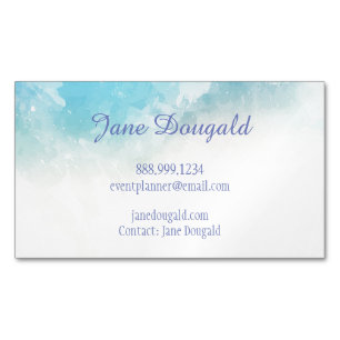 Blues Pastell im Wasser Pink Custom Business Card Magnetische Visitenkarte