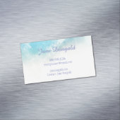 Blues Pastell im Wasser Pink Custom Business Card Magnetische Visitenkarte (Beispiel)