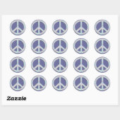 Blues Peace Sign Sticker (Blatt)