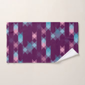 blues, pinks and purple geometric badhandtuch set (Handtuch)