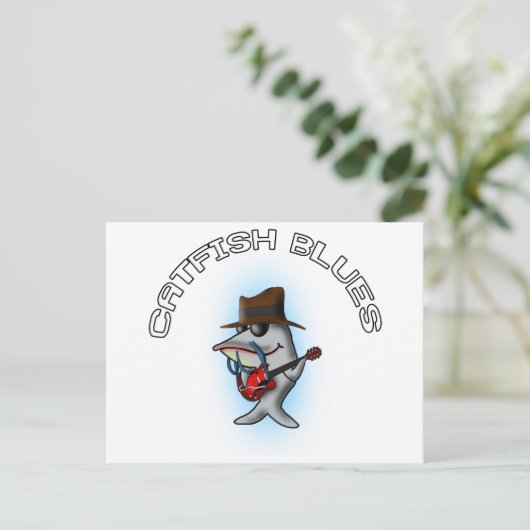 Blues Postkarte (Stehend Vorderseite)