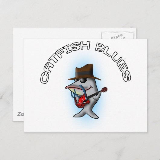 Blues Postkarte (Vorne/Hinten)