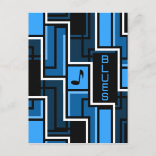 Blues Postkarte - anpassen