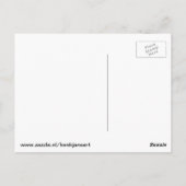 Blues Postkarte (blau) (Rückseite)