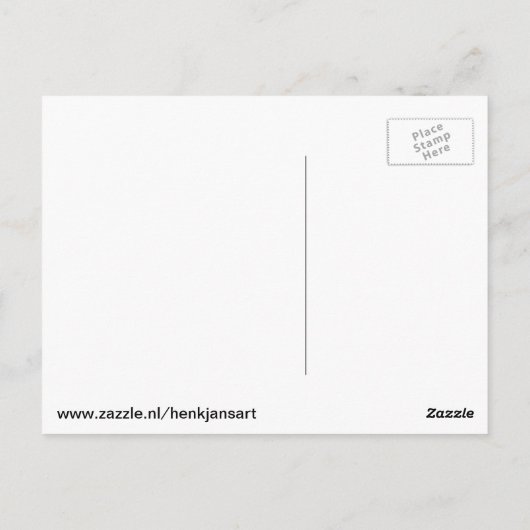 Blues Postkarte (blau) (Rückseite)