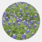 Blues Power Runder Aufkleber (Vorderseite)