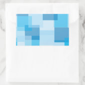 Blues Rechteckiger Aufkleber (Tasche)