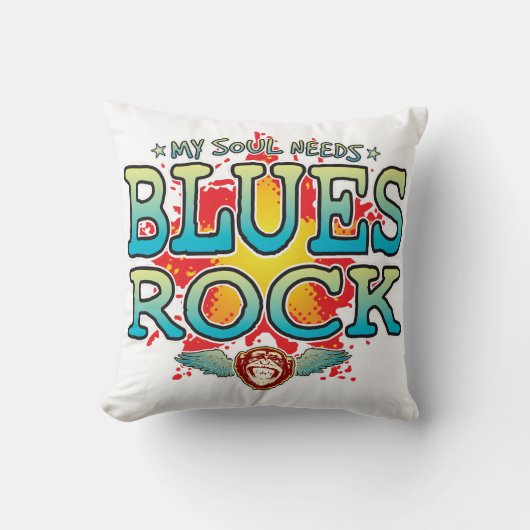 Blues Rock Soul Cushion Kissen (Vorderseite)