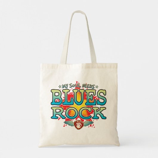 Blues Rock Soul Tote Bag Tragetasche (Rückseite)