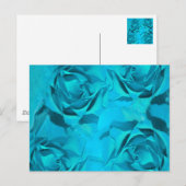 Blues Rose Postkarte (Vorne/Hinten)