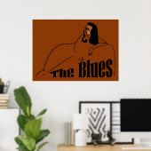 Blues Sängerin Poster (Heimbüro)