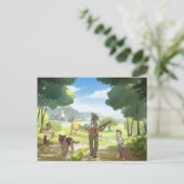 Blues Sängerin verlasse Stadt Postkarte (Stehend Vorderseite)