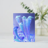 Blues sarracenia postkarte (Stehend Vorderseite)