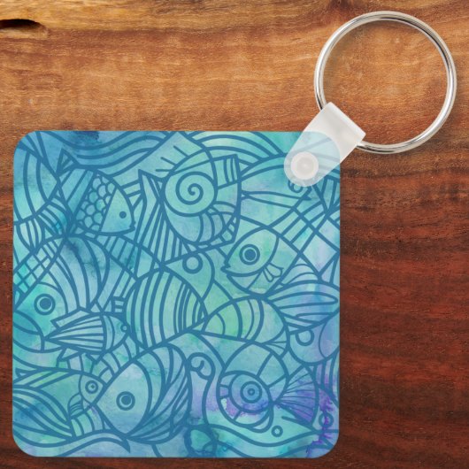 Blues Schlüsselanhänger (Rückseite)