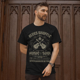 Blues Shuffle Music aus dem Soul für Musiker T-Shirt