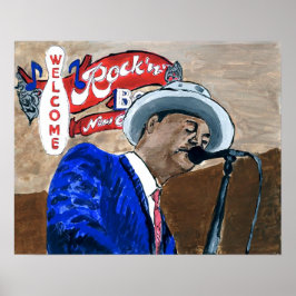 Blues Singer Poster