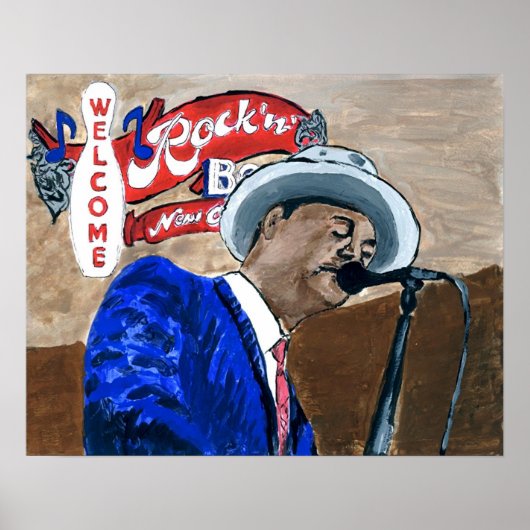 Blues Singer Poster (Vorne)