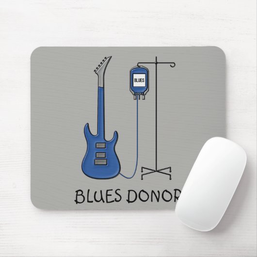 Blues-Spender-Gitarre Mousepad (Mit Mouse)