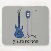 Blues-Spender-Gitarre Mousepad (Vorne)