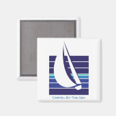 Blues Square_Carmel-by-the-sea-Magnet Magnet (Vorderseite/Rückseite)