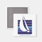 Blues Square_Marco Inselmagnet Magnet (Vorderseite/Rückseite)