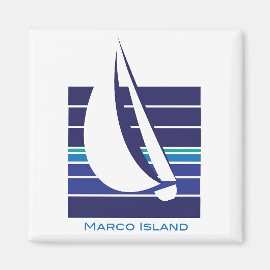 Blues Square_Marco Inselmagnet Magnet (Vorne)