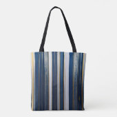 Blues Stripes Blue White Tasche (Rückseite)