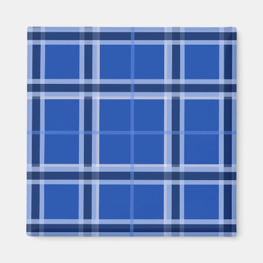 Blues Tartan Magnet (Vorne)
