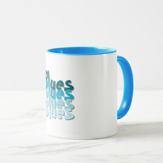 Blues Tasse (VorderseiteRechts)