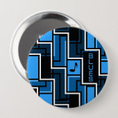 Blues-Taste, riesig Button (Vorne & Hinten)