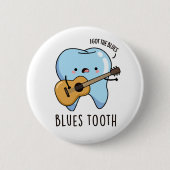 Blues Tooth Funny Dental Music Pub Button (Vorderseite)