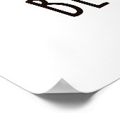 Blues Tooth Funny Dental Music Pub Poster (Ecke)