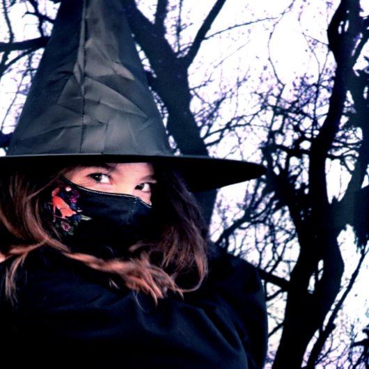 Blues Tree Shadows Forest Hues Wandteppich