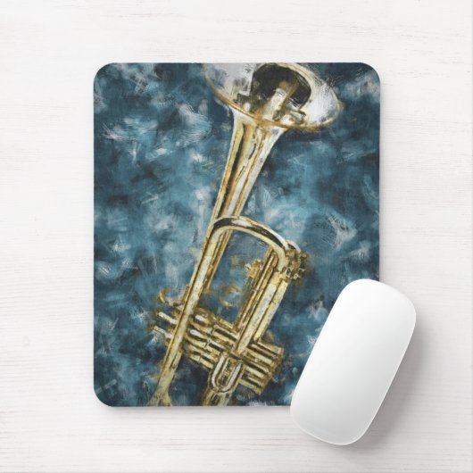 Blues Trumpet Mousepad (Mit Mouse)