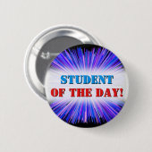 Blues-u. Purpur-Linie Explosions-Muster Button (Vorne & Hinten)