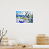 Blues und Gras Poster (Küche)