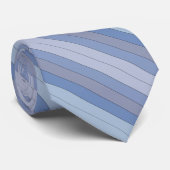 Blues und Graufarbstreifen auf Aquarellpapier Krawatte (Gerollt)
