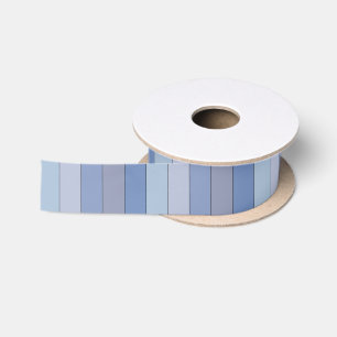 Blues und Graufarbstreifen auf Aquarellpapier Satinband