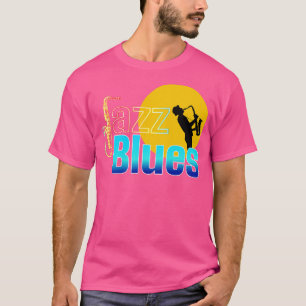 Blues und Jazzmusik verleiht UHDR Qualität T-Shirt